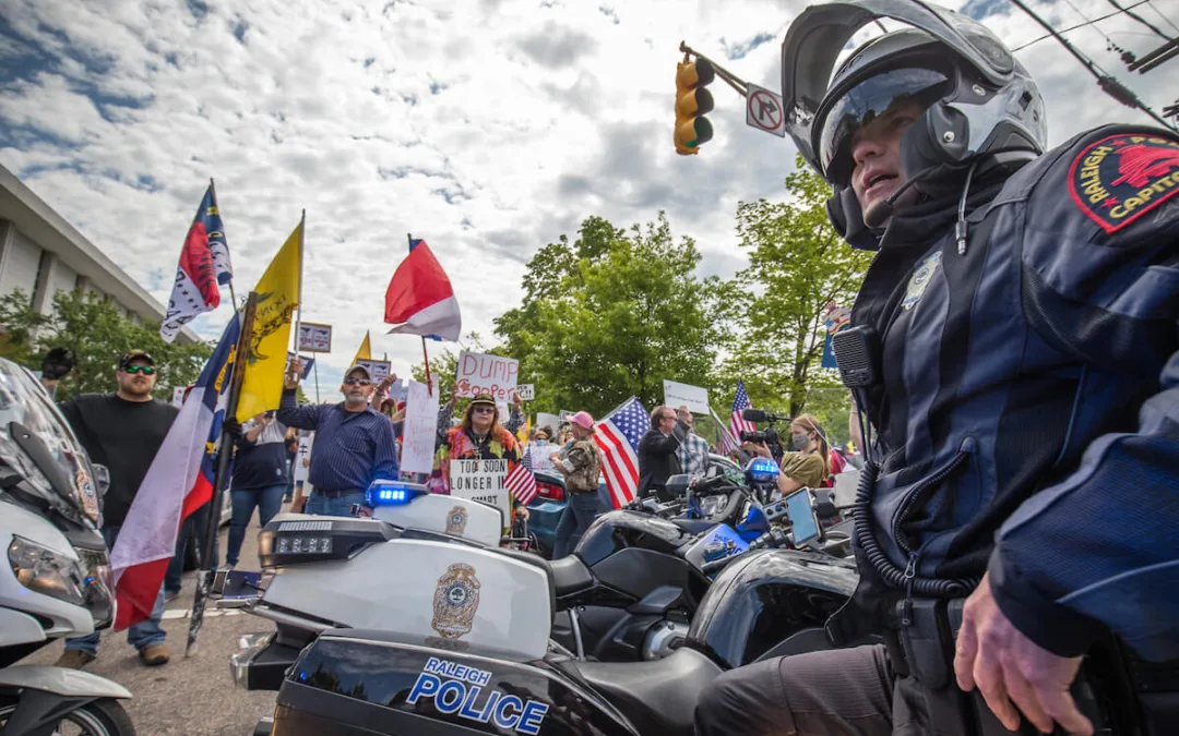 PHOTOS: Protesters Demand Ending Stay-at-Home Orders as North Carolina Coronavirus Deaths Rise