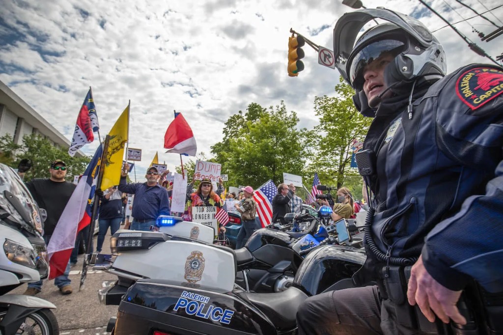 PHOTOS: Protesters Demand Ending Stay-at-Home Orders as North Carolina Coronavirus Deaths Rise