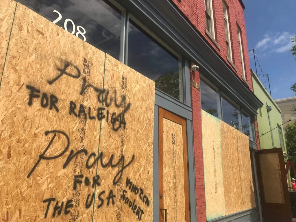 ‘If This Changes Something, It’s Worth It.’ Raleigh Biz Owner Surveys the Damage After George Floyd Protests Turn Violent Saturday.