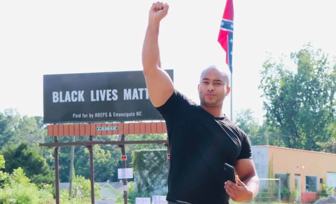 In Chatham County, ‘Black Lives Matter’ Billboard Raised Next to Confederate Flag
