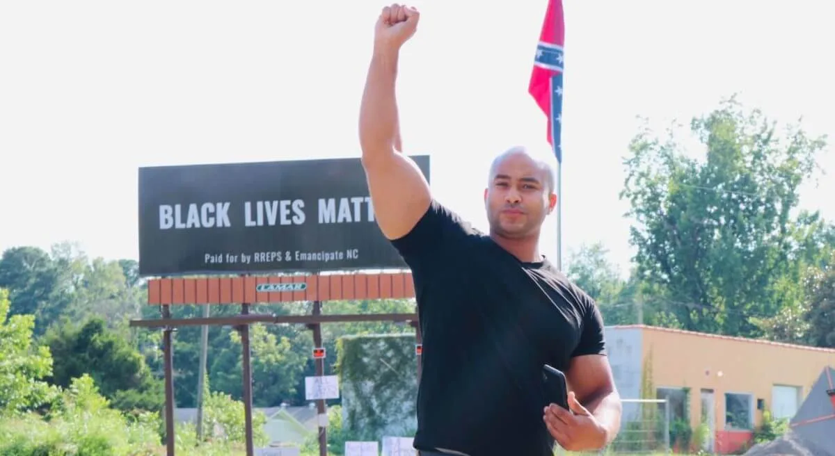 In Chatham County, ‘Black Lives Matter’ Billboard Raised Next to Confederate Flag