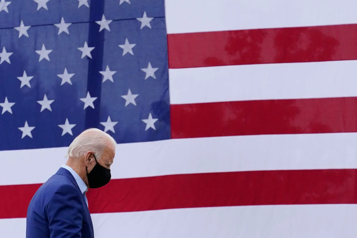 Biden's climate change plan is specifically focused on building a US economy around preventing further climate change (AP Photo/Patrick Semansky).