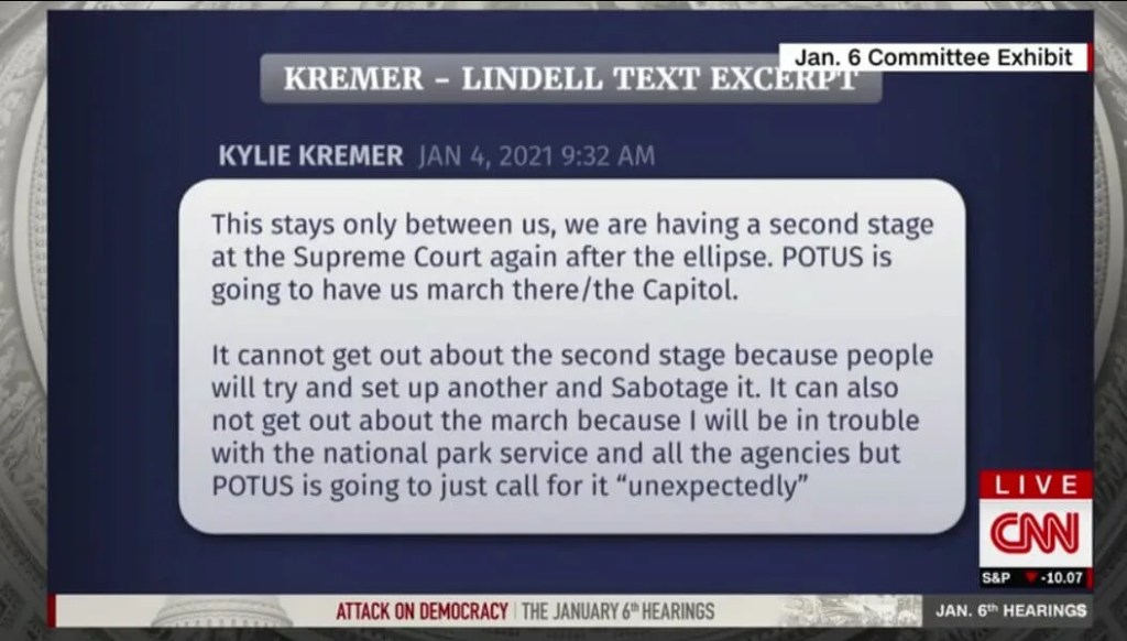 Jan 6. Hearings: Trump Preplanned Capitol March Knowing Violence Was Likely