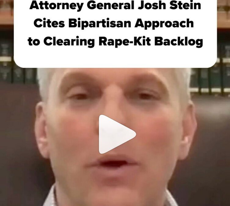 VIDEO: Attorney General Josh Stein Cites Bipartisan Approach to Clearing Rape-Kit Backlog