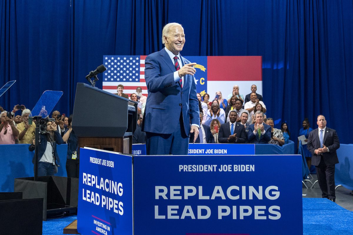 Biden visits Wilmington, unveils funding to replace lead water pipes
