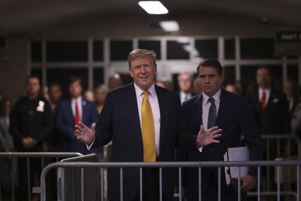 Trump’s social media account shares campaign video with a headline about a ‘unified Reich’