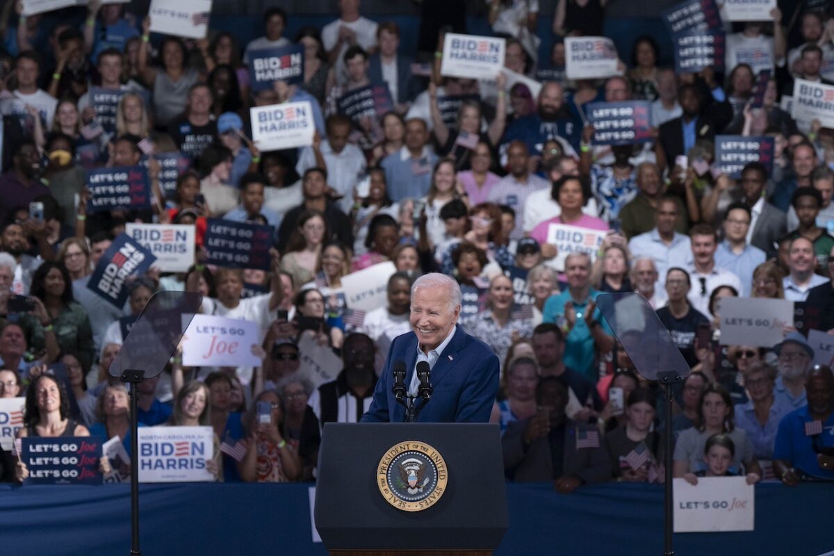 Biden gives a forceful speech in Raleigh the day after a rough debate Biden gives a forceful speech in Raleigh the day after a rough debate