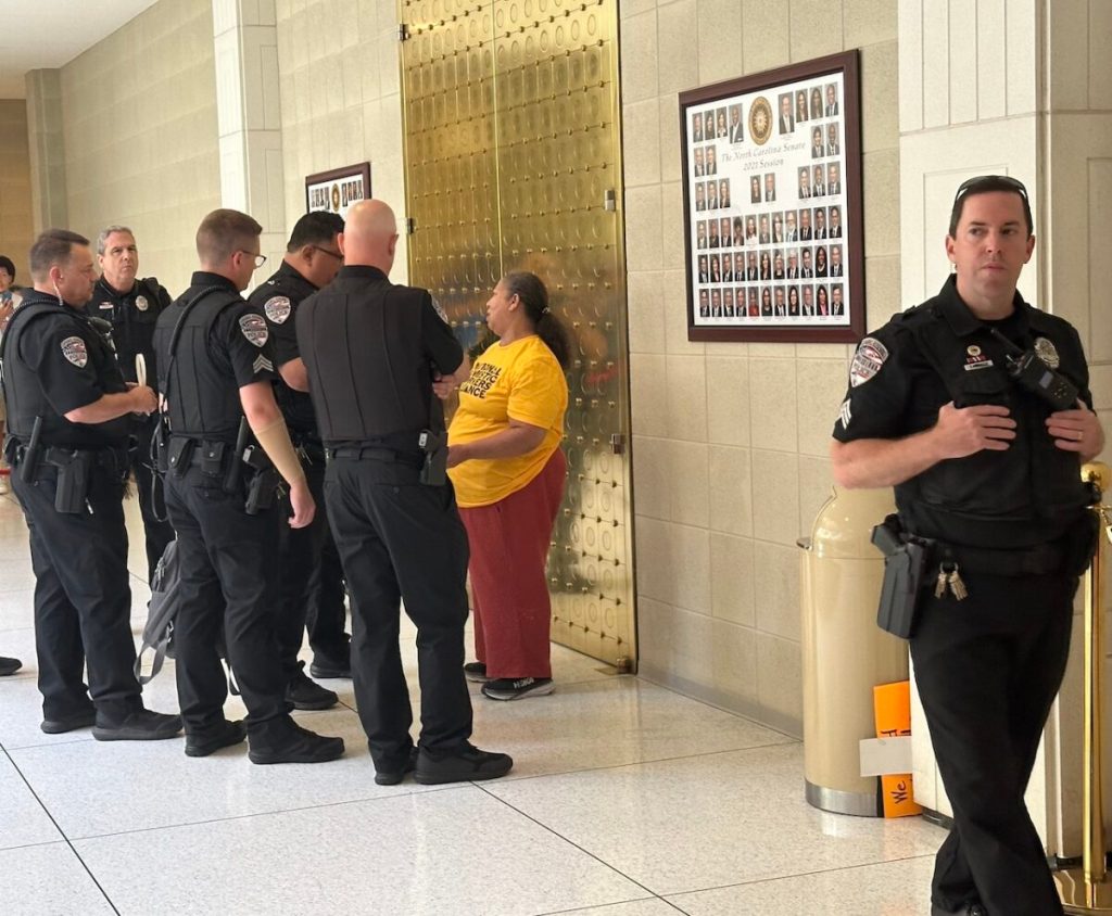 Childcare advocates arrested at NC General Assembly as lawmakers ignore their calls for adequate funding