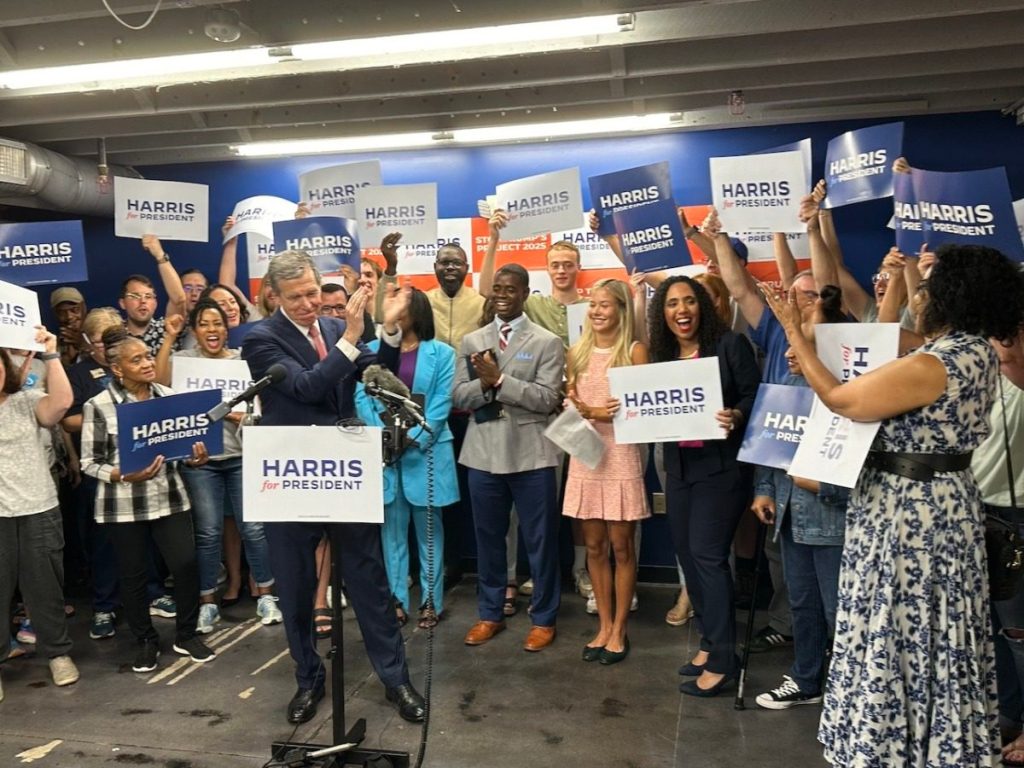 ‘There is no enthusiasm gap anymore’: Kamala Harris energizes North Carolina Democrats 
