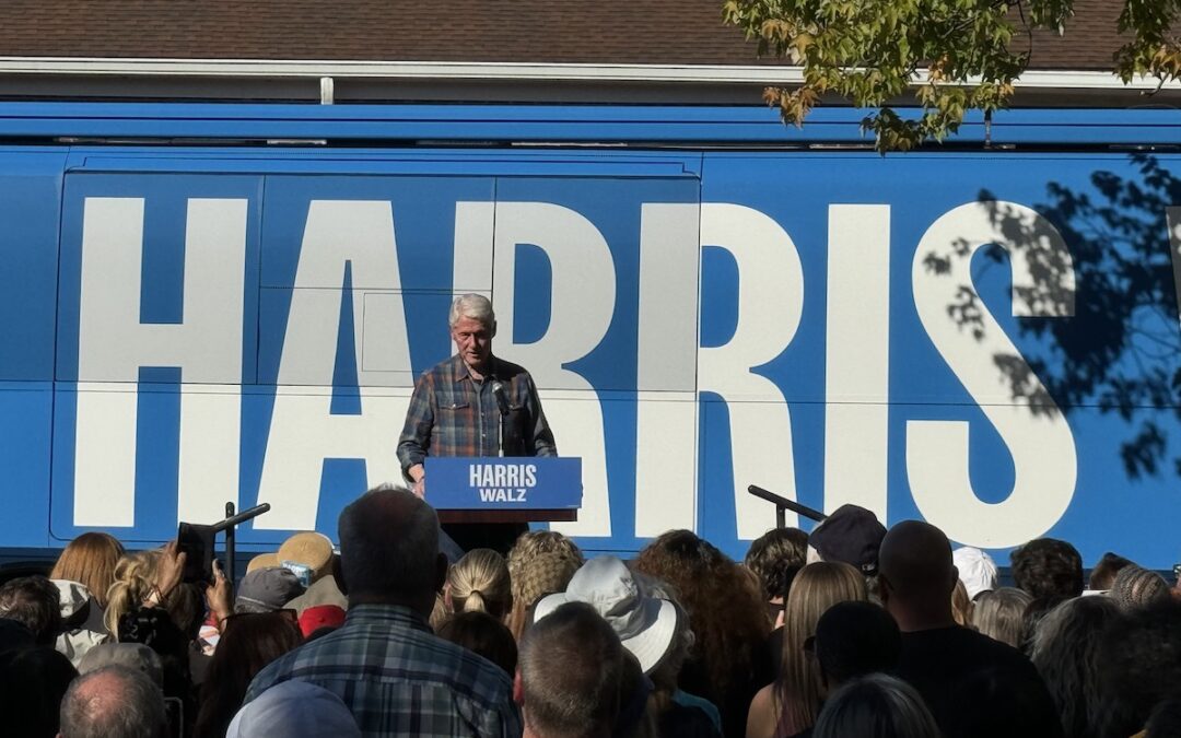 Bill Clinton tells Raleigh crowd they could decide the election as he rallies for Kamala Harris