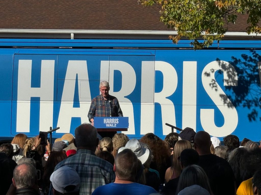 Bill Clinton tells Raleigh crowd they could decide the election as he rallies for Kamala Harris