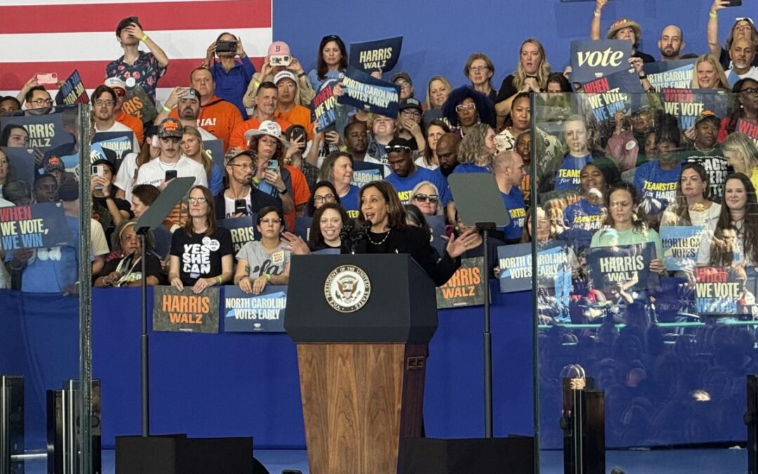 Kamala Harris makes her final pitch to North Carolina voters, highlighting a choice between ‘promise’ and ‘grievance’
