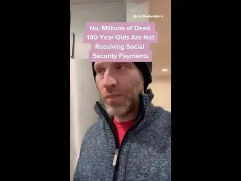 VIDEO: No. Millions of dead 140-year-olds are not receiving Social Security payments.