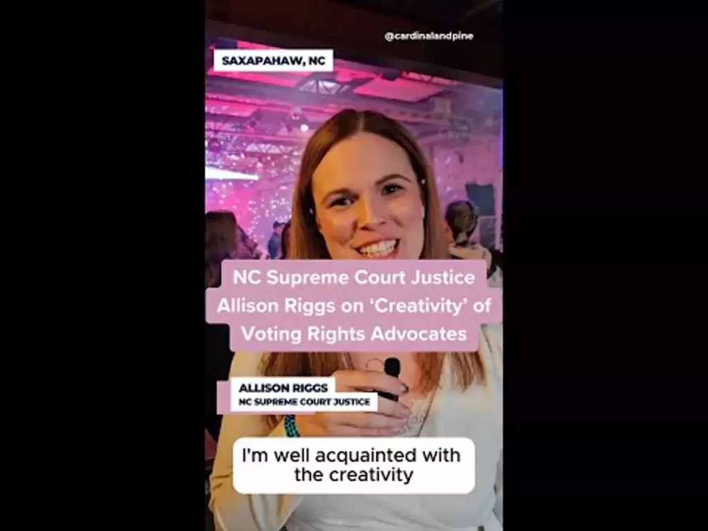 Video: NC Supreme Court Justice Allison Riggs on ‘creativity’ of voting rights advocates