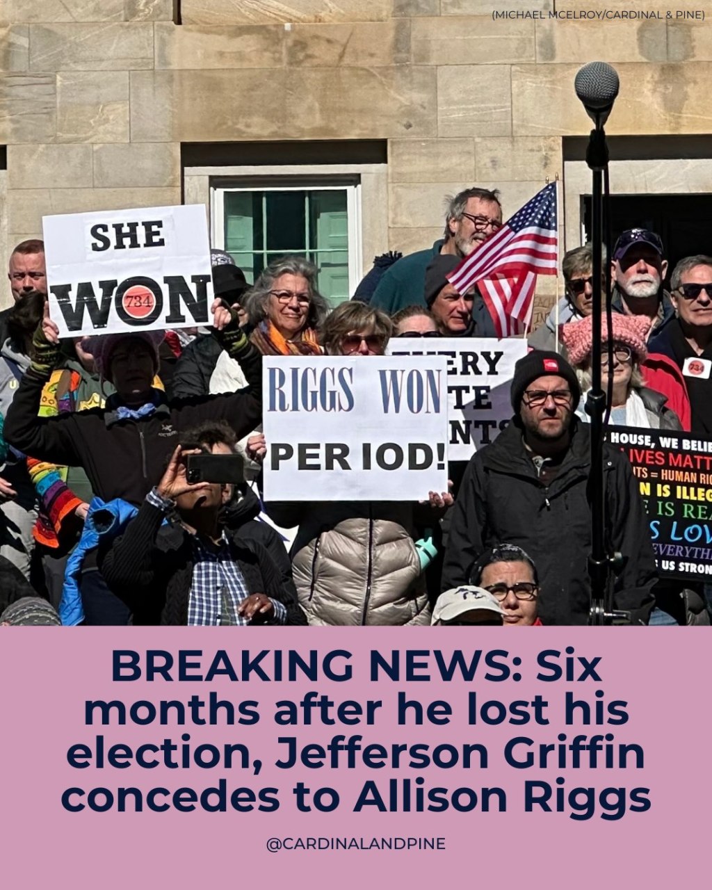 It’s Over. Jefferson Griffin Conceded.