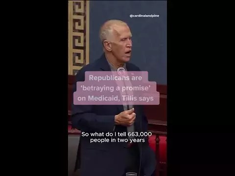 Video: Republicans are ‘betraying a promise’ on Medicaid, Sen. Thom Tillis says