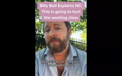 Billy Ball Explains NC: Trump’s ‘Big, Beautiful Bill’ is going to hurt the working class