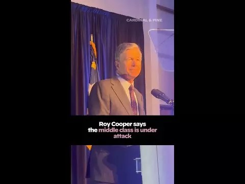 Video: Roy Cooper says the middle class is under attack