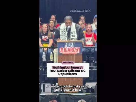 Video: Rev. William Barber calls out NC Republicans for Christian nationalism