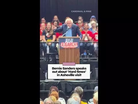 Video: Bernie Sanders speaks out about ‘hard times’ in Asheville visit