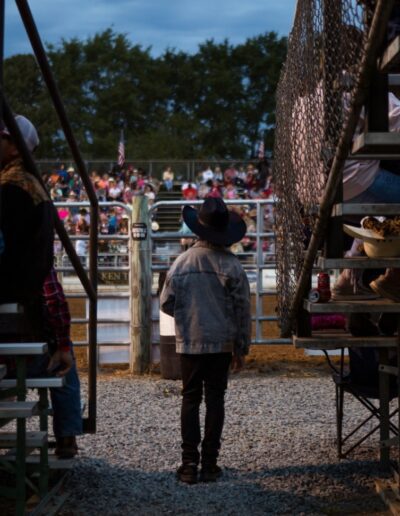 Benson's Mule Days festival, captured here in 2022, is a multi-day celebration of this eastern NC town's agricultural tradition, features rodeos, parades, food, and more. (Photo by Madeline P. Gray for Cardinal & Pine)