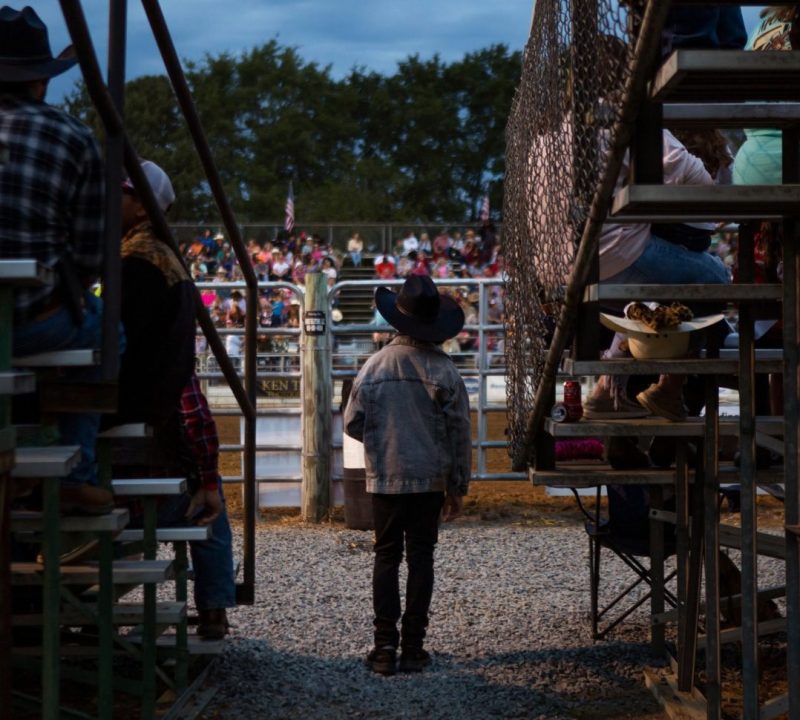 Benson's Mule Days festival, captured here in 2022, is a multi-day celebration of this eastern NC town's agricultural tradition, features rodeos, parades, food, and more. (Photo by Madeline P. Gray for Cardinal & Pine)