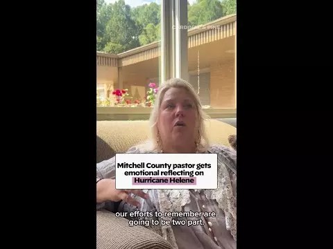 Video: Mitchell County pastor gets emotional reflecting on Hurricane Helene