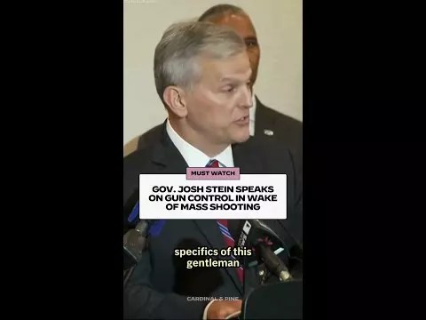 Video: Gov. Josh Stein speaks on gun control in wake of mass shooting in Southport