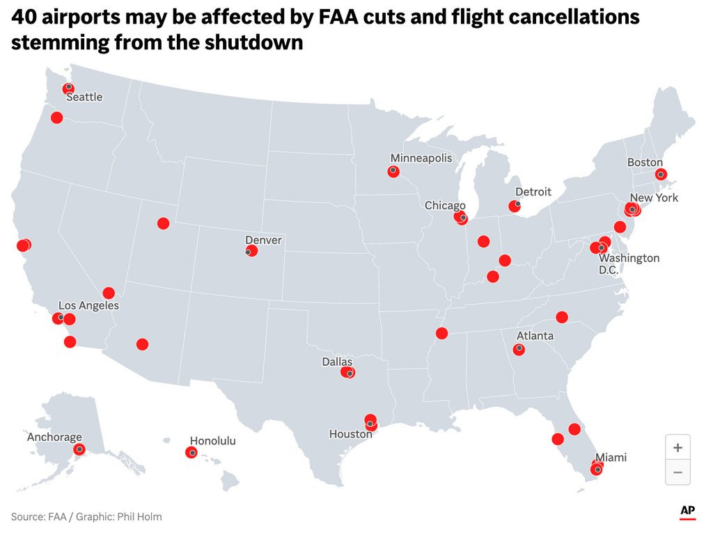 Charlotte airport facing delays, cancellations during shutdown