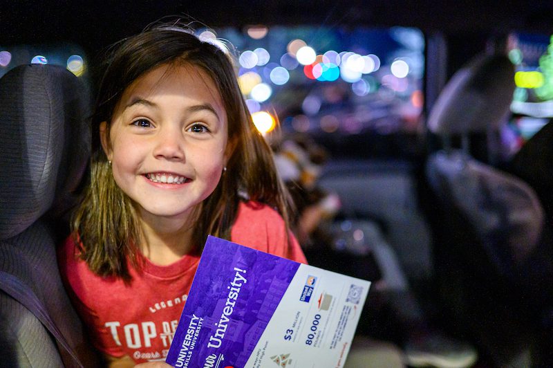 High Point University holiday lights