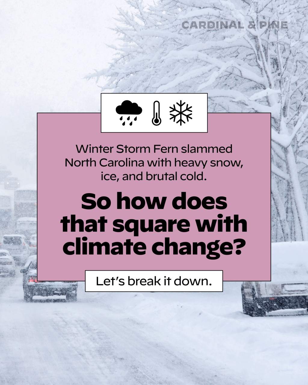 🥶 If climate change is real, why’s it so cold?