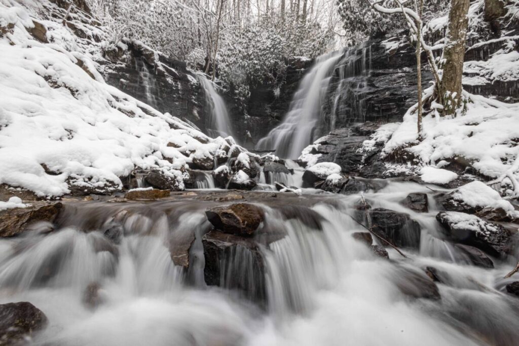 Winter is a magical time to go chasing waterfalls in North Carolina.