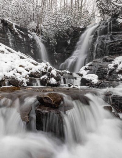 Winter is a magical time to go chasing waterfalls in North Carolina.