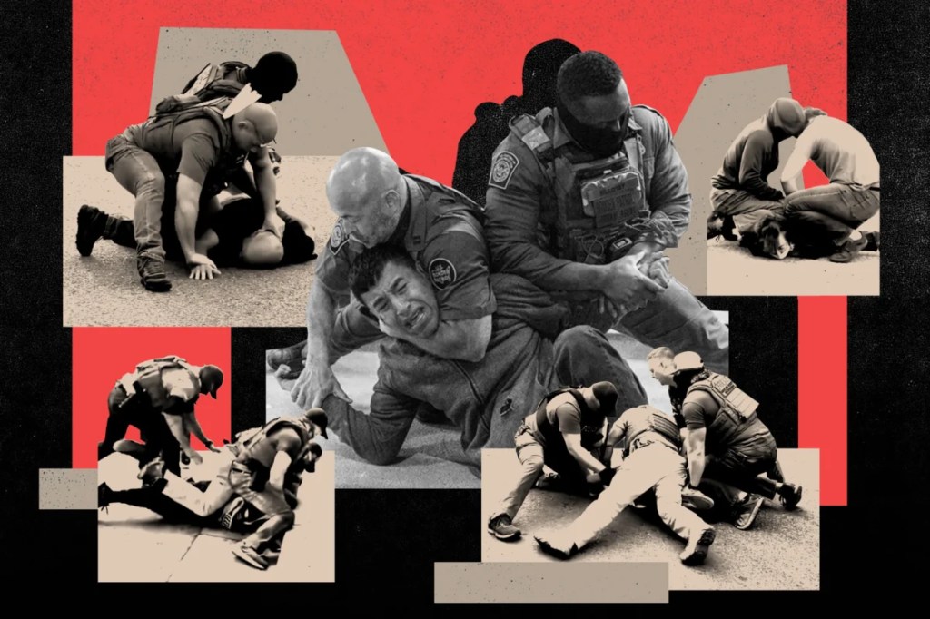 ProPublica found more than 40 cases of immigration agents using banned chokeholds