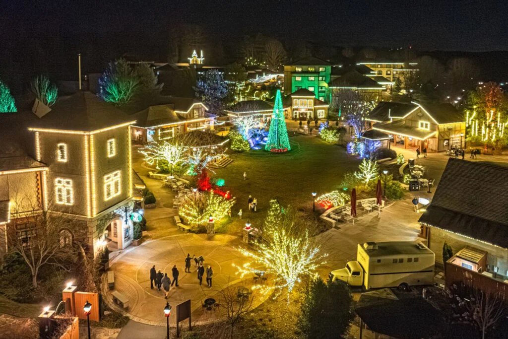 Antler Hill Village holiday display