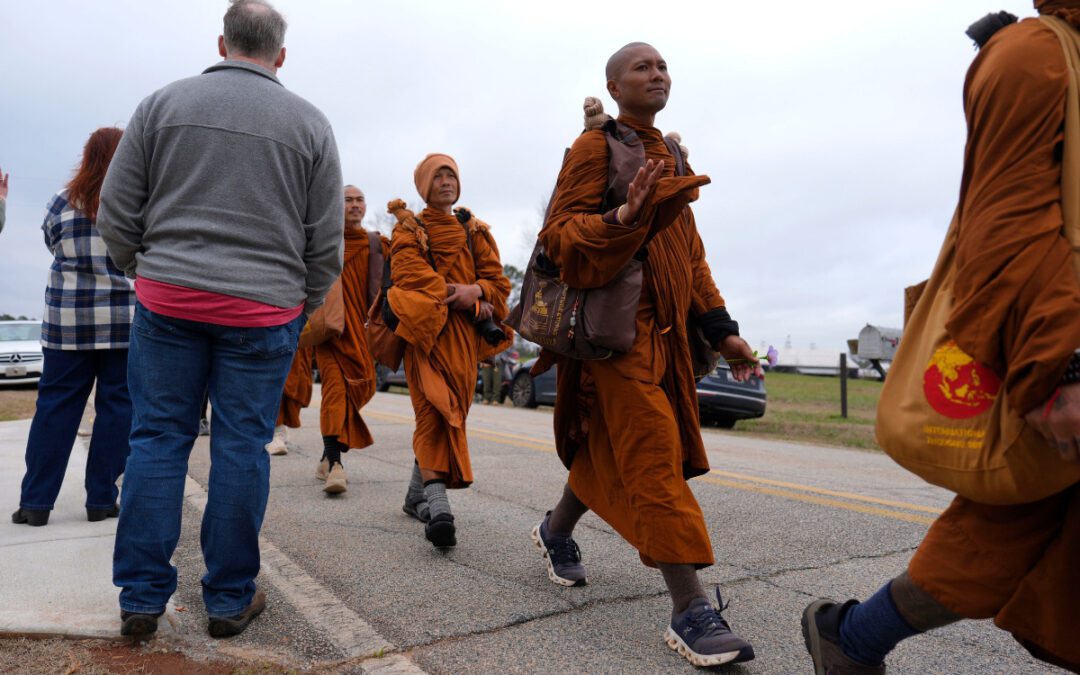 Buddhist monks ‘Walk for Peace’ to arrive in North Carolina