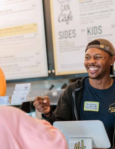 Community cafés with a pay-what-you-can model bring together people from all different backgrounds through dining experiences and volunteer opportunities.