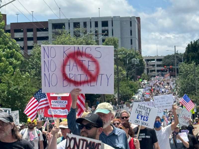 No Kings Day protest