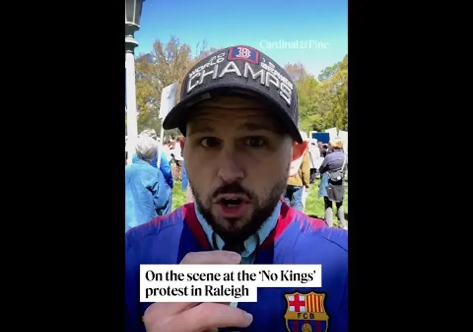 Video: On the scene at the ‘No Kings’ protest in Raleigh