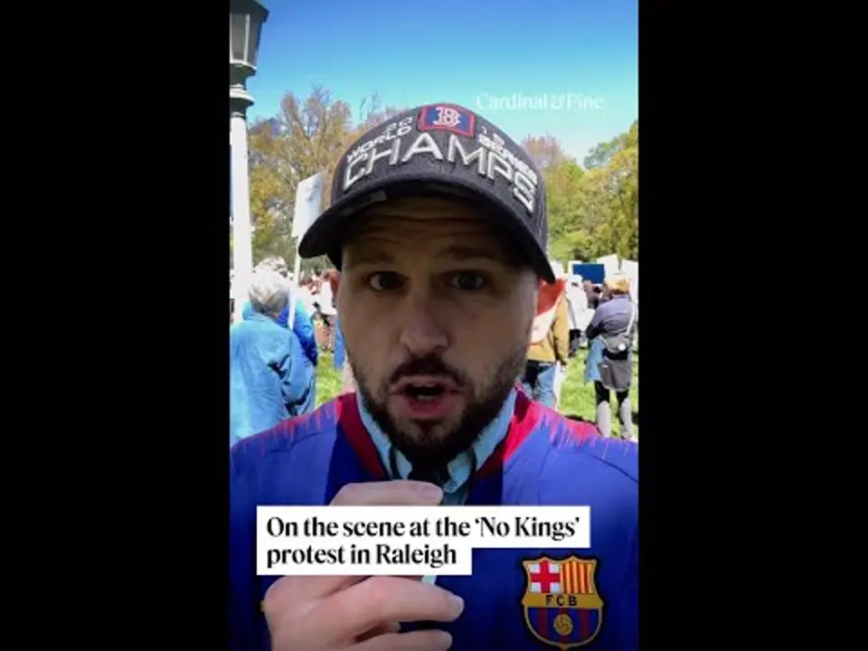 Here's what the "No Kings" protests looked like in North Carolina.