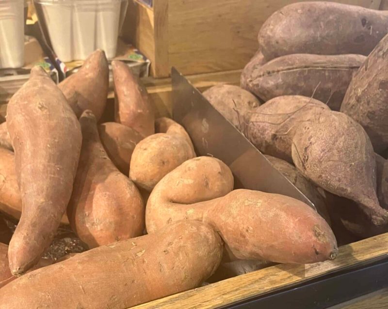 North Carolina is America’s largest producer of both sweet potatoes and tobacco, both of which have long histories in the state.