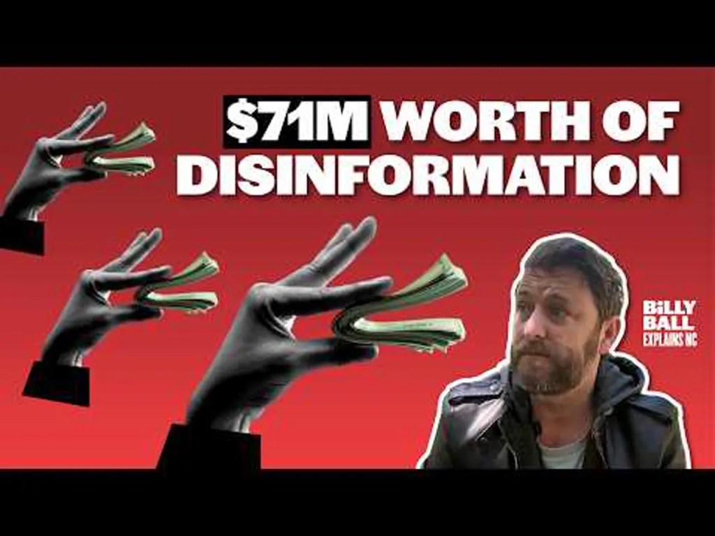 Billy Ball Explains NC: The $71 million ad blitz aimed at lying about Roy Cooper