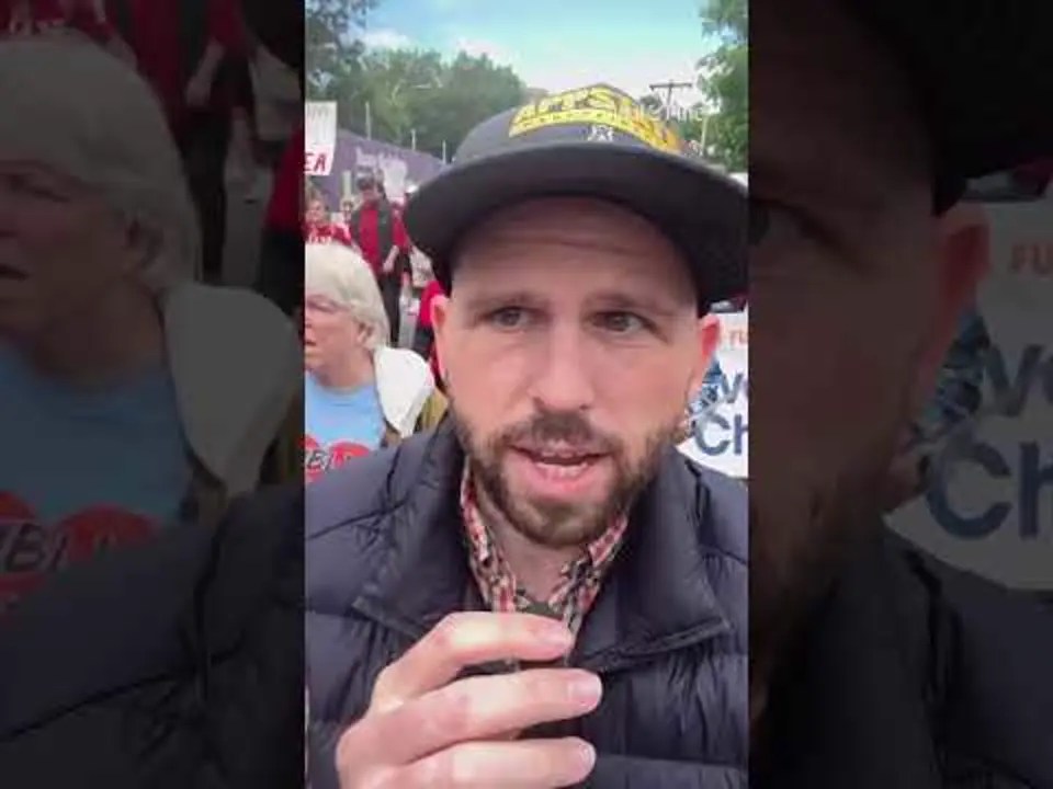 Video: Reporting from the teachers march in Raleigh