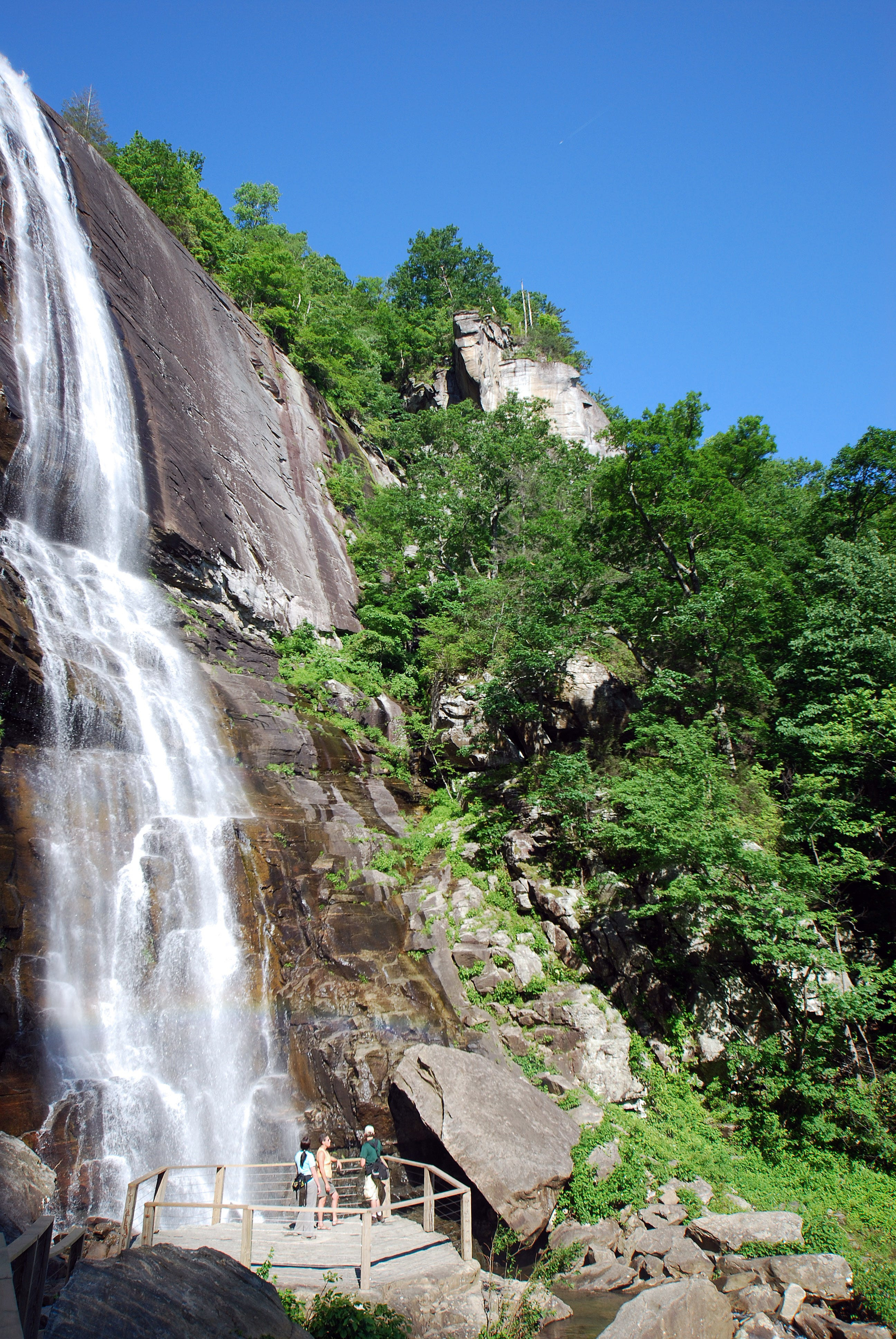 How Chimney Rock, one of North Carolina's most patriotic views, returned from Helene