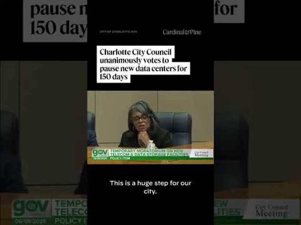 Video: Charlotte City Council votes to pause new data centers