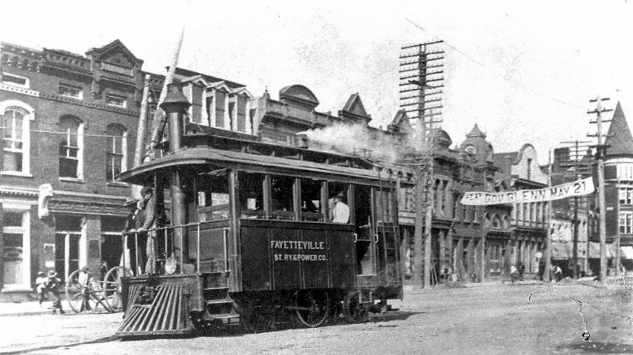 Before cars ruled Fayetteville, streetcars connected the city