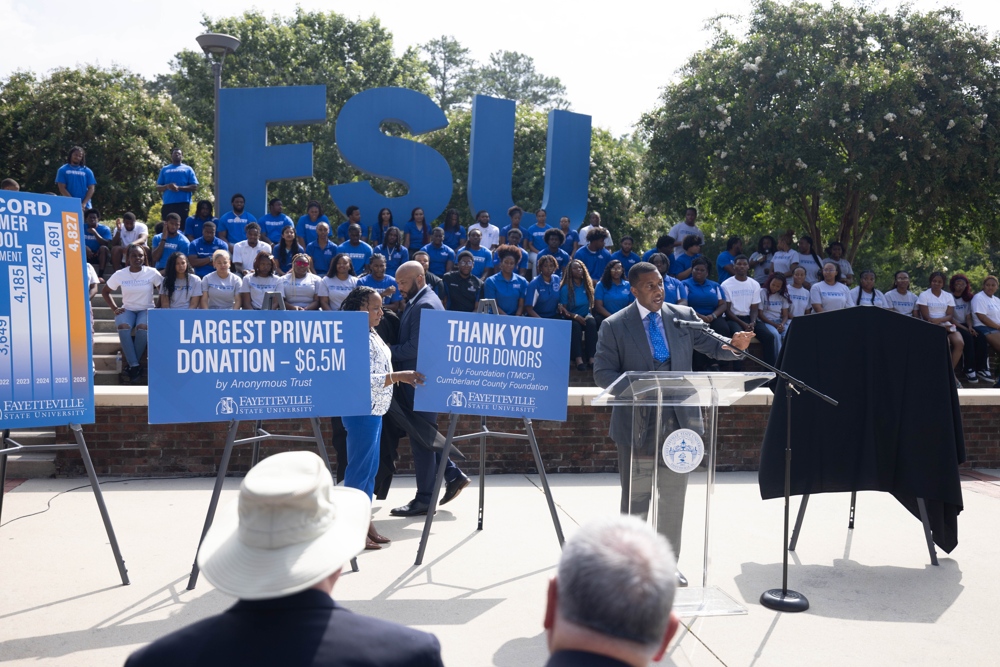 Fayetteville State lands biggest gift in university's history