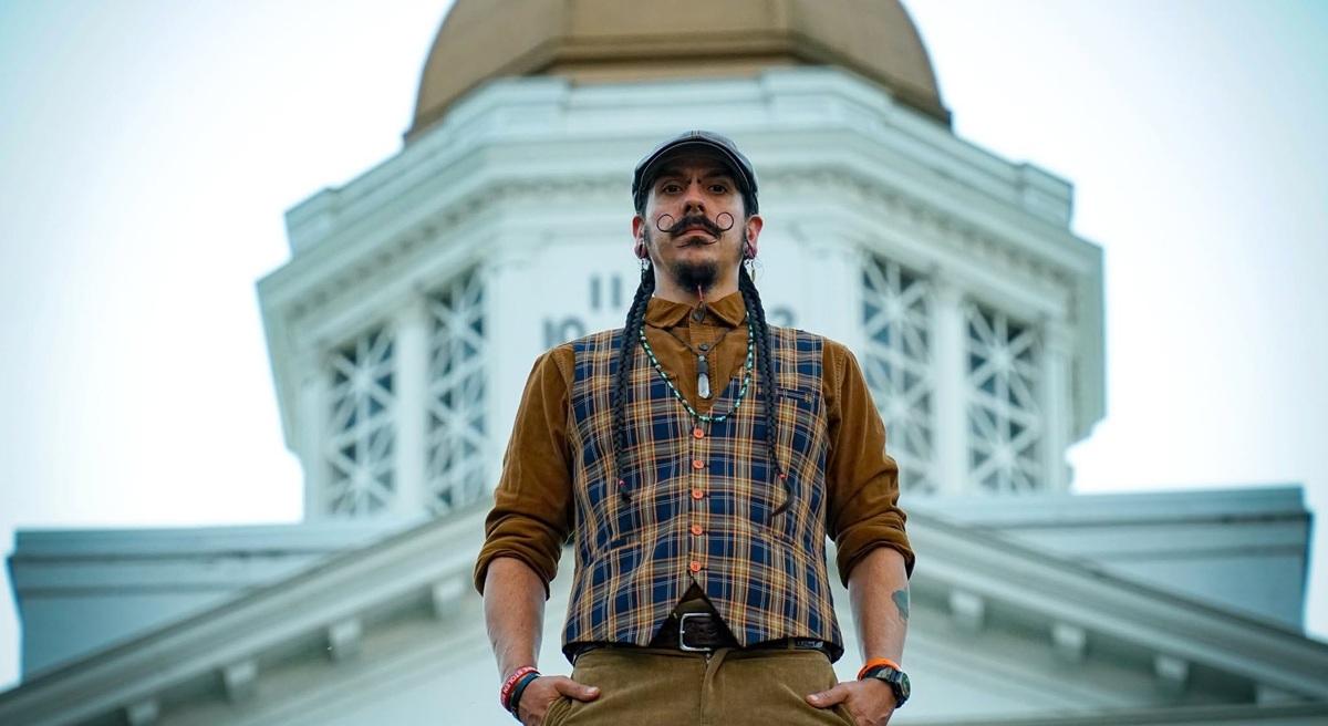 A portrait of Perry Matthews, one of more than 15,000 Cherokee people who live in North Carolina