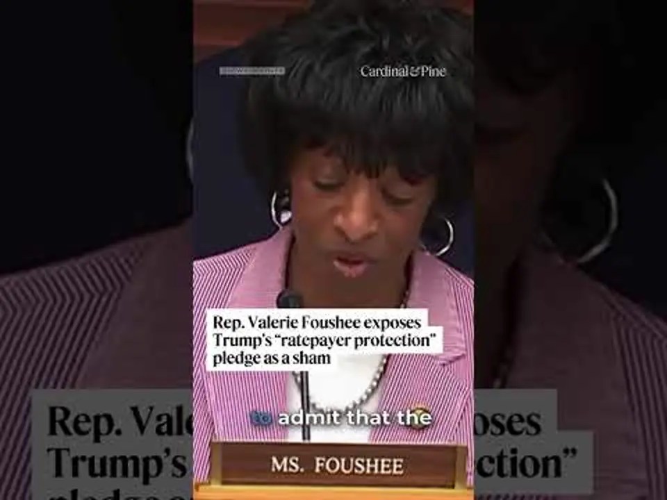 Rep. Valerie Foushee says Trump’s ratepayer protection pledge is a ‘sham’