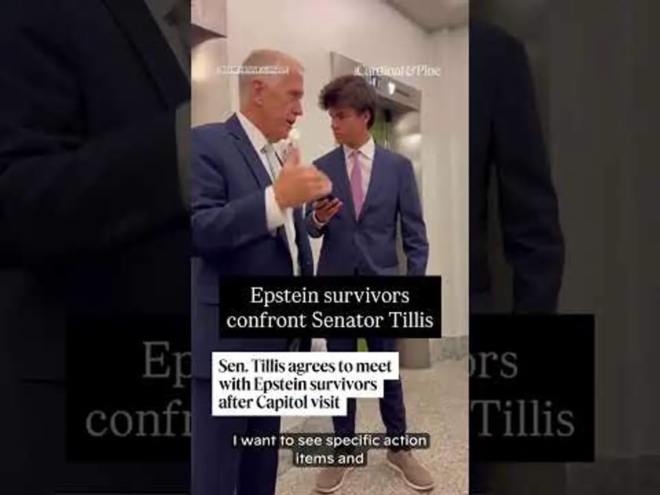 Sen. Thom Tillis agrees to meet with Epstein survivors after Capitol visit